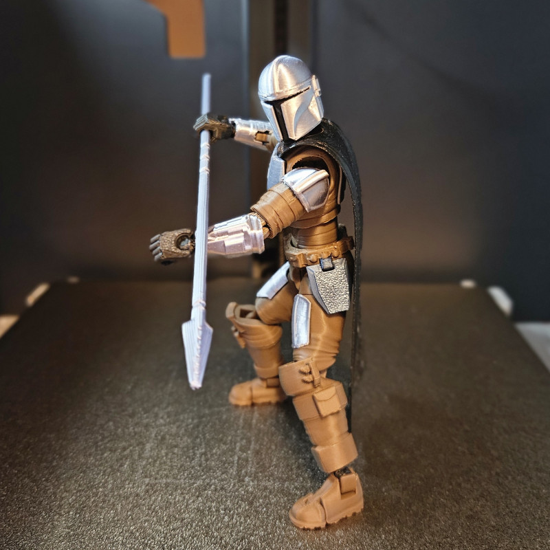 The Mandalorian 3D Baskı Figür - Din Djarin Aksiyon Modeli