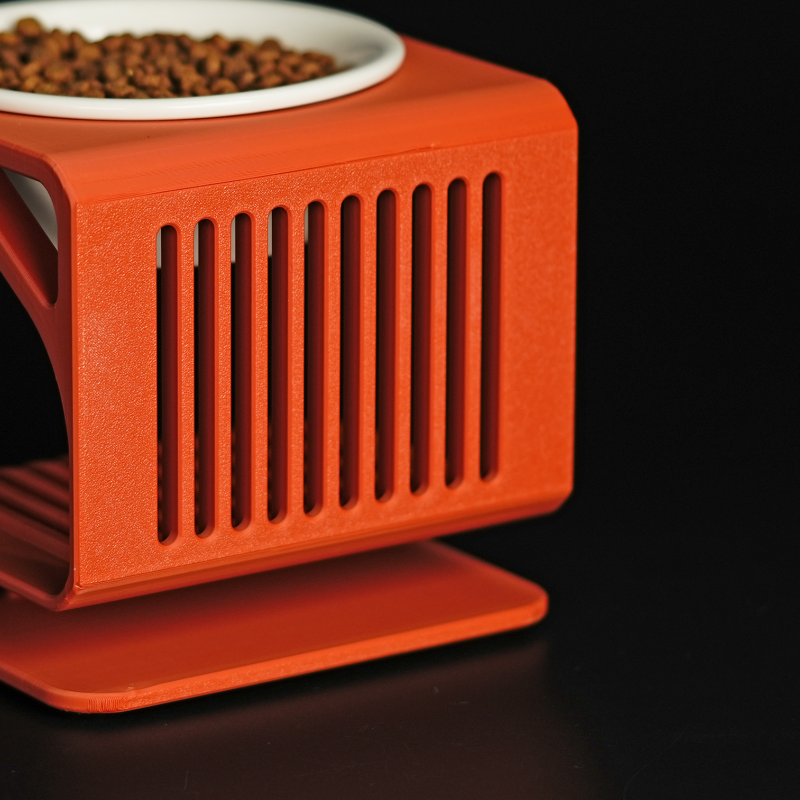 Onami Evcil Hayvan Mama Kabı Yükseltici Stand - Dalga Tasarım