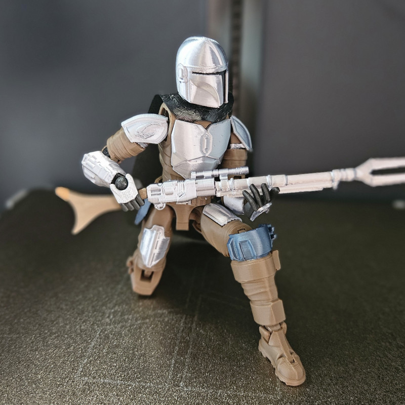 The Mandalorian 3D Baskı Figür - Din Djarin Aksiyon Modeli