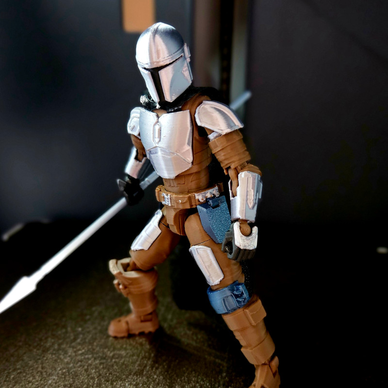 The Mandalorian 3D Baskı Figür - Din Djarin Aksiyon Modeli