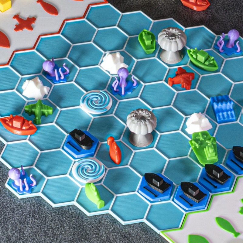 Oceans Fury Deniz Savaşı Strateji Oyunu - 3D Baskılı