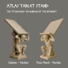 ATLAS Tablet Tutucu - Mitolojik Tasarım 3D Baskı Masa Aksesuarı ATLAS Tablet Tutucu - Mitolojik Tasarım 3D Baskı Masa Aksesuarı