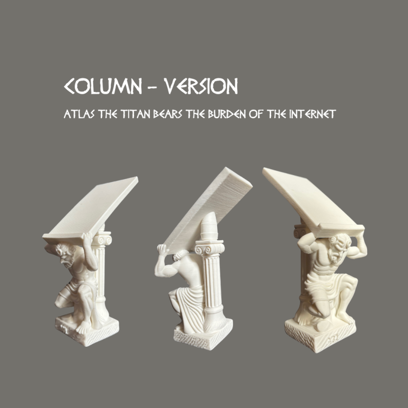 ATLAS Tablet Tutucu - Mitolojik Tasarım 3D Baskı Masa Aksesuarı ATLAS Tablet Tutucu - Mitolojik Tasarım 3D Baskı Masa Aksesuarı