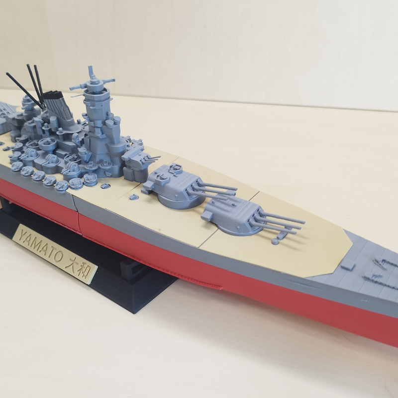 IJN Yamato Savaş Gemisi 3D Baskı Modeli - Yüksek Detay