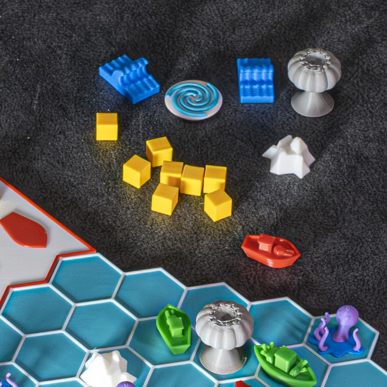 Oceans Fury Deniz Savaşı Strateji Oyunu - 3D Baskılı