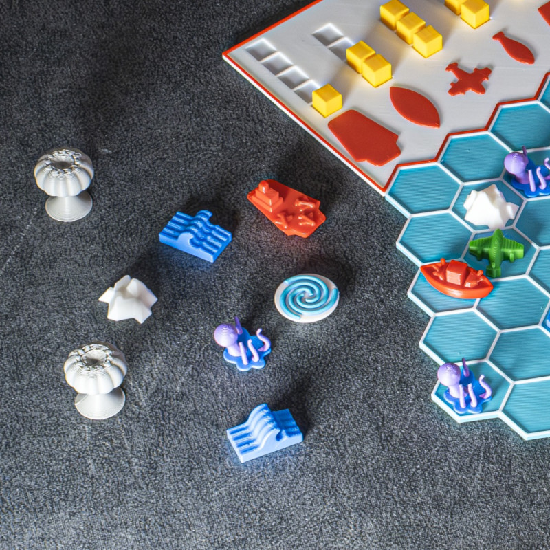 Oceans Fury Deniz Savaşı Strateji Oyunu - 3D Baskılı