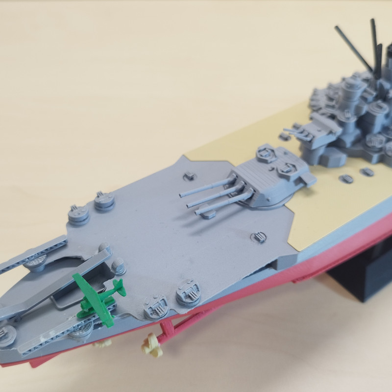 IJN Yamato Savaş Gemisi 3D Baskı Modeli - Yüksek Detay