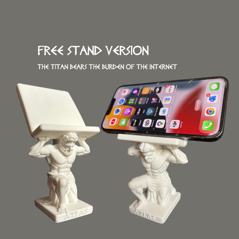 ATLAS Tablet Tutucu - Mitolojik Tasarım 3D Baskı Masa Aksesuarı ATLAS Tablet Tutucu - Mitolojik Tasarım 3D Baskı Masa Aksesuarı
