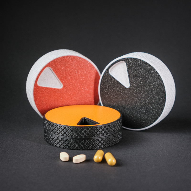 7 Günlük Dönen İlaç Organizatörü - 3D Baskılı Pratik İlaç Kutusu 7 Günlük Dönen İlaç Organizatörü - 3D Baskılı Pratik İlaç Kutusu