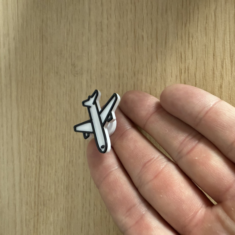 3D Baskılı Croc Uçak Jibbet Charm - Ayakkabı Aksesuarı 3D Baskılı Croc Uçak Jibbet Charm - Ayakkabı Aksesuarı