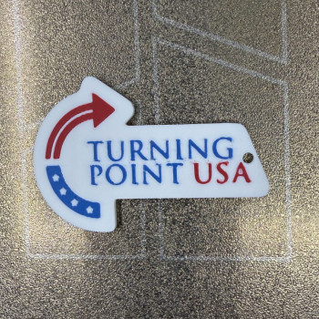 Charlie Kirk Turning Point USA Anahtarlık - 3D Baskılı Özel Tasarım