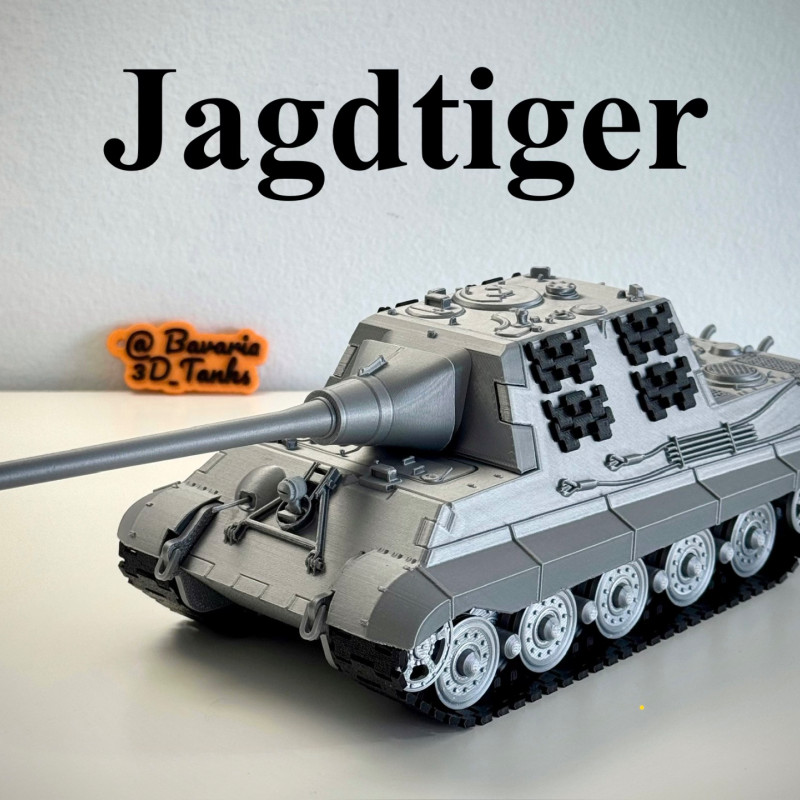 Jagdtiger Tank Avcısı Hareketli Namlulu 1/35 Ölçek 3D Baskı Model Jagdtiger Tank Avcısı Hareketli Namlulu 1/35 Ölçek 3D Baskı Model