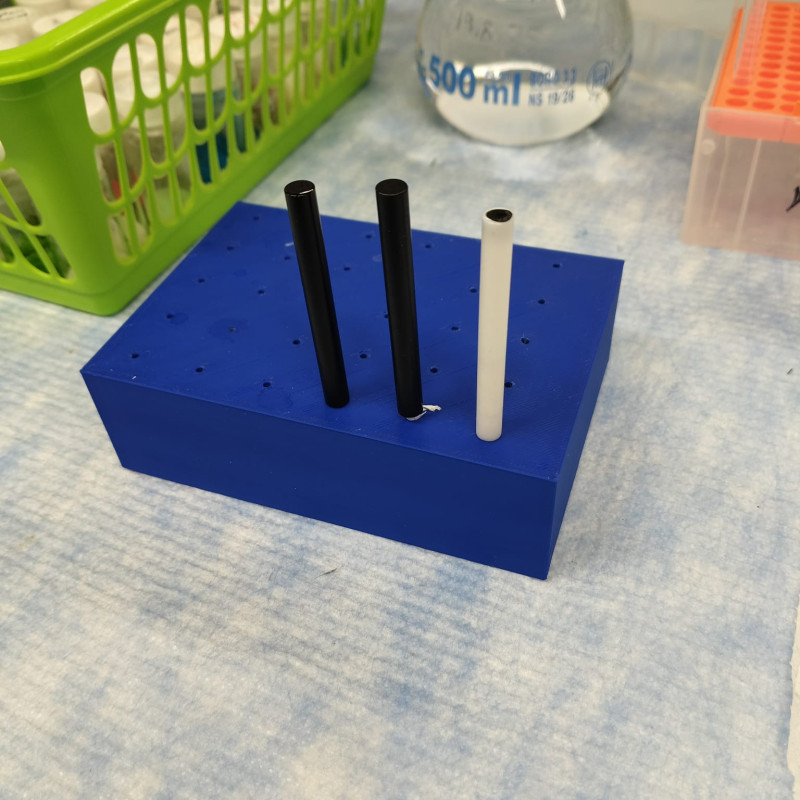 Glassy Carbon Elektrot Tutucu - 3D Baskılı Kimya Laboratuvar Aksesuarı