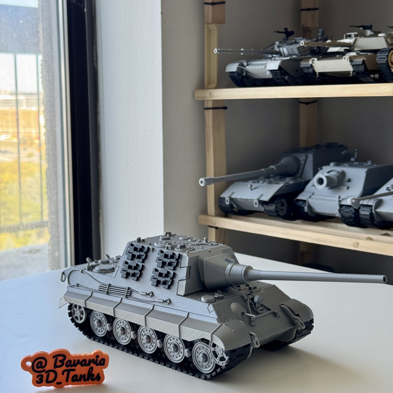 Jagdtiger Tank Avcısı Hareketli Namlulu 1/35 Ölçek 3D Baskı Model Jagdtiger Tank Avcısı Hareketli Namlulu 1/35 Ölçek 3D Baskı Model