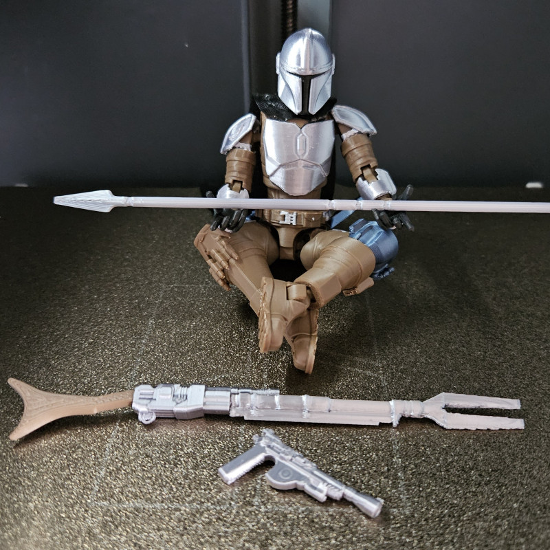 The Mandalorian 3D Baskı Figür - Din Djarin Aksiyon Modeli