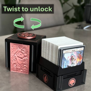 MTG Commander Sürgülü Deck Kutusu - Özel 3D Baskı Kart Saklama