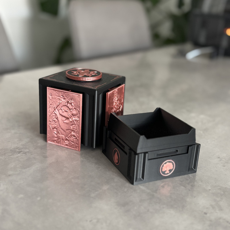 MTG Commander Sürgülü Deck Kutusu - Özel 3D Baskı Kart Saklama