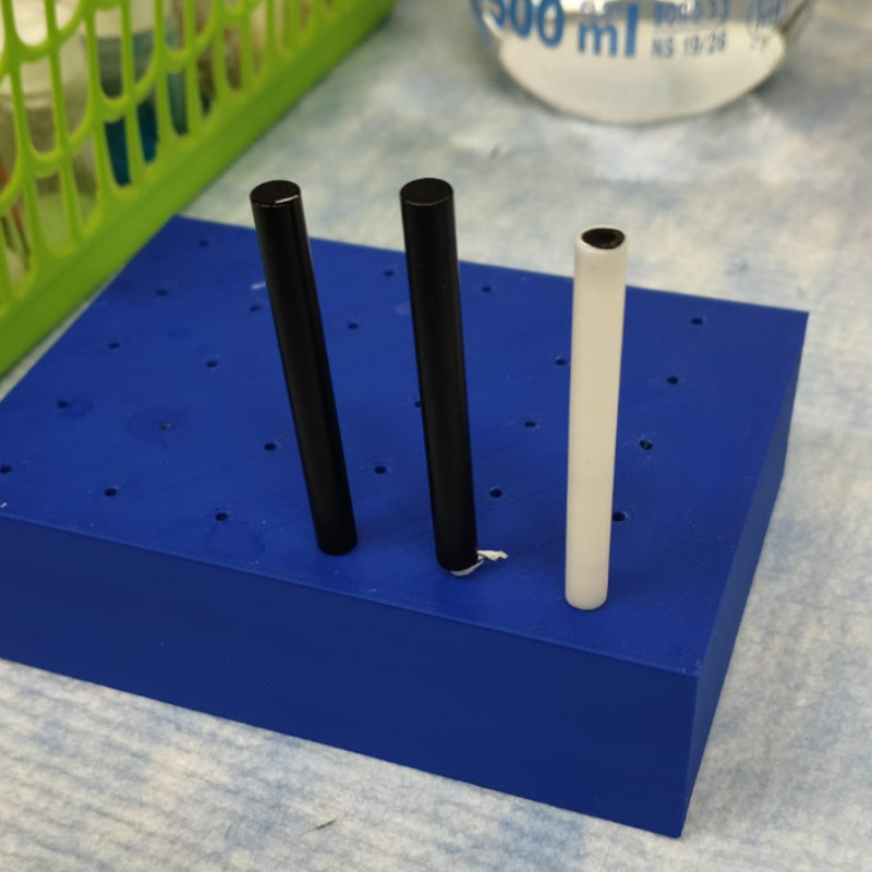 Glassy Carbon Elektrot Tutucu - 3D Baskılı Kimya Laboratuvar Aksesuarı