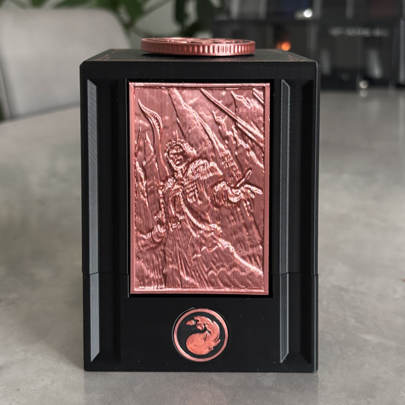 MTG Commander Sürgülü Deck Kutusu - Özel 3D Baskı Kart Saklama