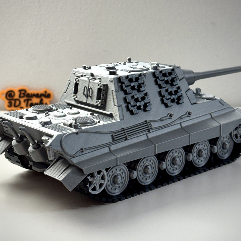 Jagdtiger Tank Avcısı Hareketli Namlulu 1/35 Ölçek 3D Baskı Model Jagdtiger Tank Avcısı Hareketli Namlulu 1/35 Ölçek 3D Baskı Model