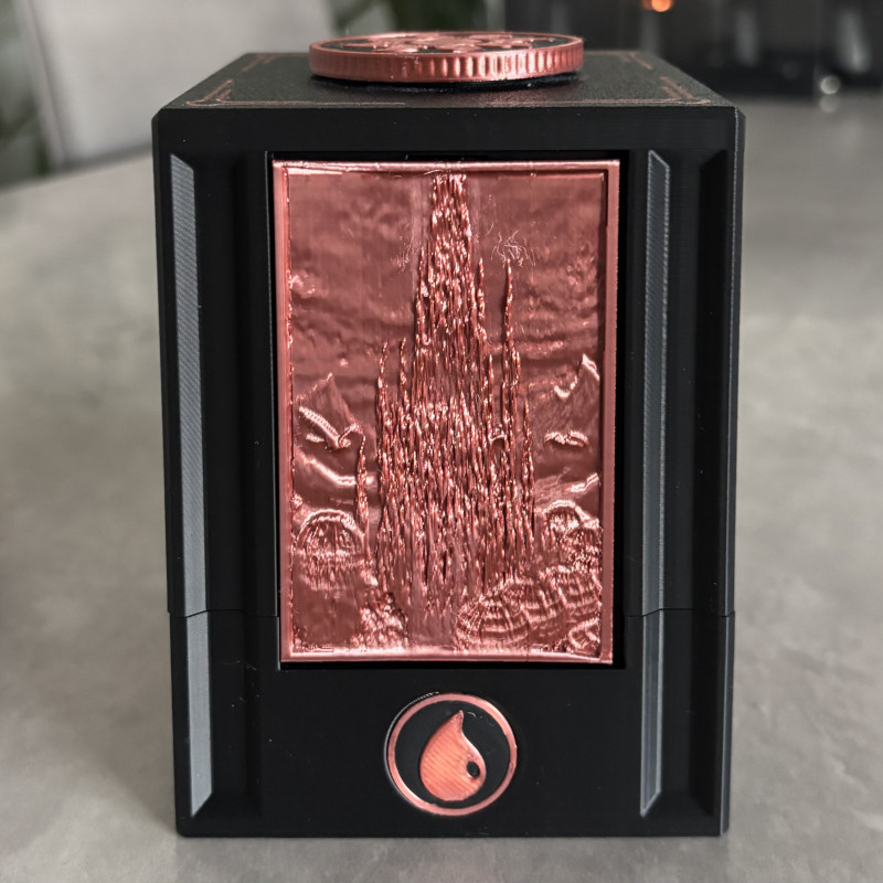 MTG Commander Sürgülü Deck Kutusu - Özel 3D Baskı Kart Saklama