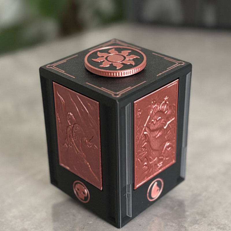 MTG Commander Sürgülü Deck Kutusu - Özel 3D Baskı Kart Saklama