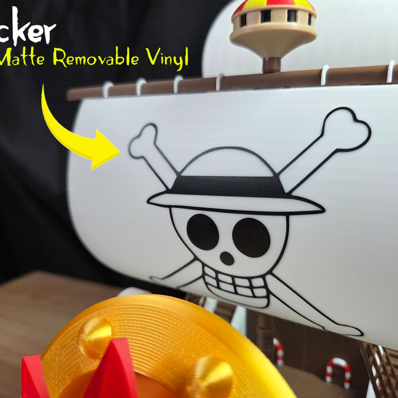 One Piece Thousand Sunny 3D Baskı Gemi Modeli - Bambu Lab Uyumlu
