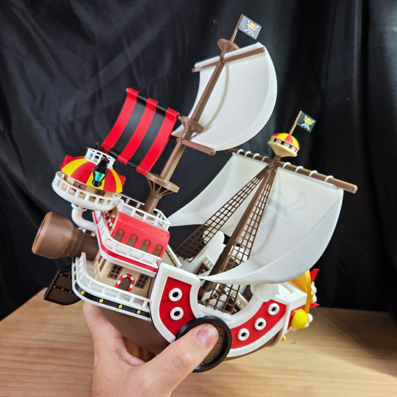 One Piece Thousand Sunny 3D Baskı Gemi Modeli - Bambu Lab Uyumlu