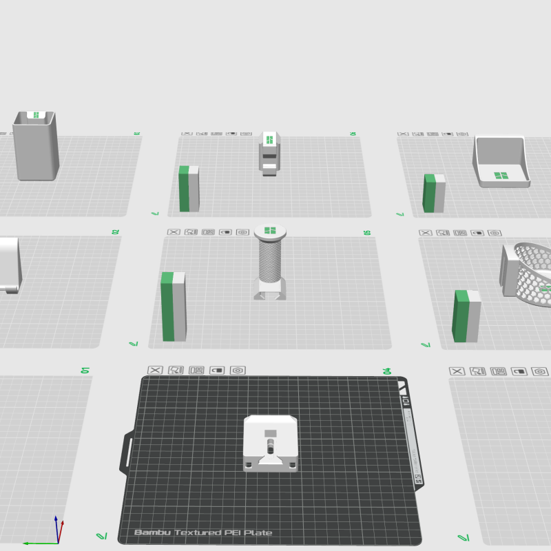 Modüler Masa Organizatörü - 3D Baskı Ev Ofis Aksesuarı