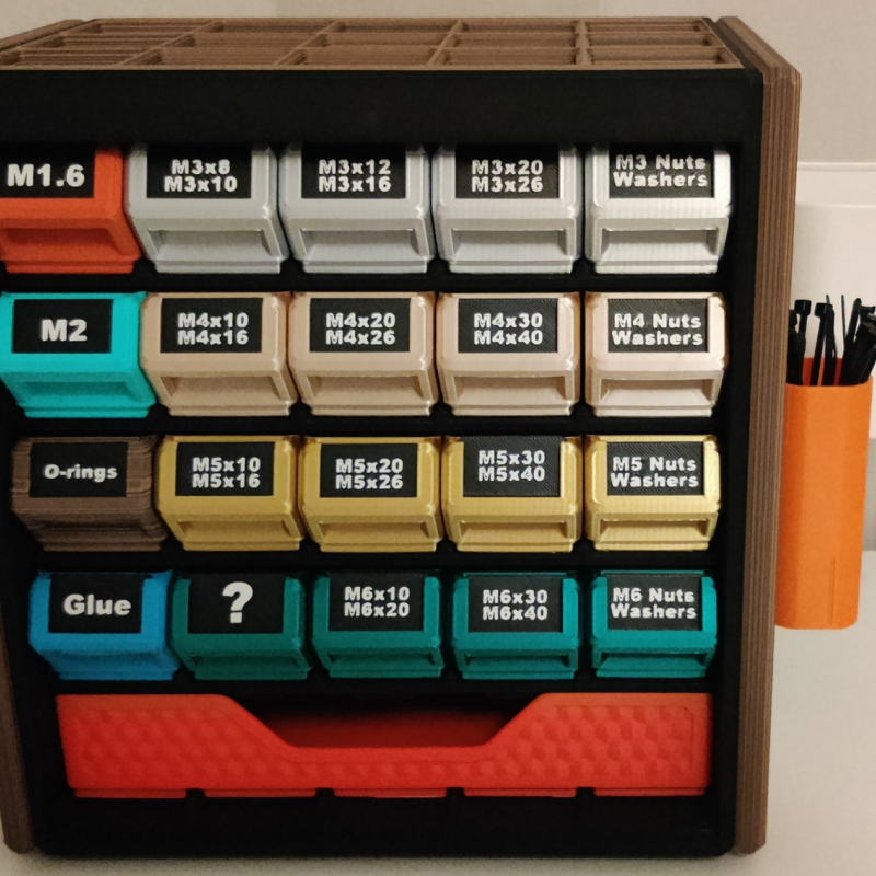 Modüler Gridfinity Düzenleme Kutusu - SKADIS HSW Uyumlu 3D Baskı