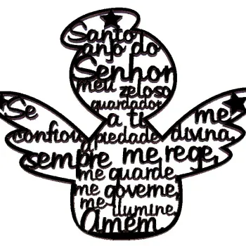 Koruyucu Melek Duvar Rölyefi - 3D Baskı Dekorasyon