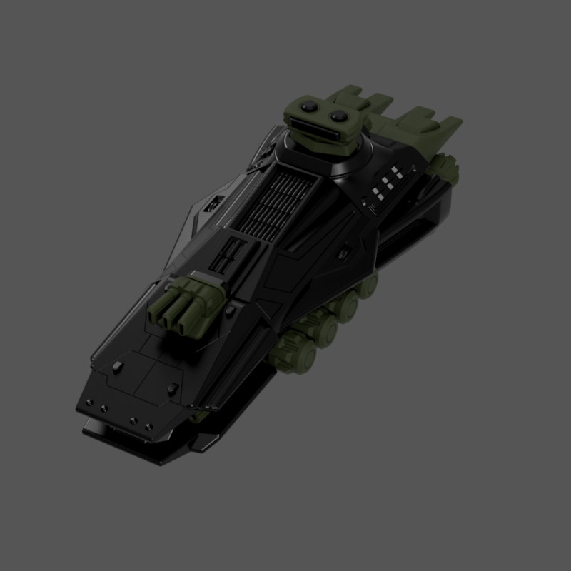 Void Behemoth Savaş Gemisi - 3D Baskı Maket (60cm)