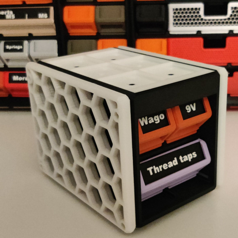 Modüler Gridfinity Düzenleme Kutusu - SKADIS HSW Uyumlu 3D Baskı