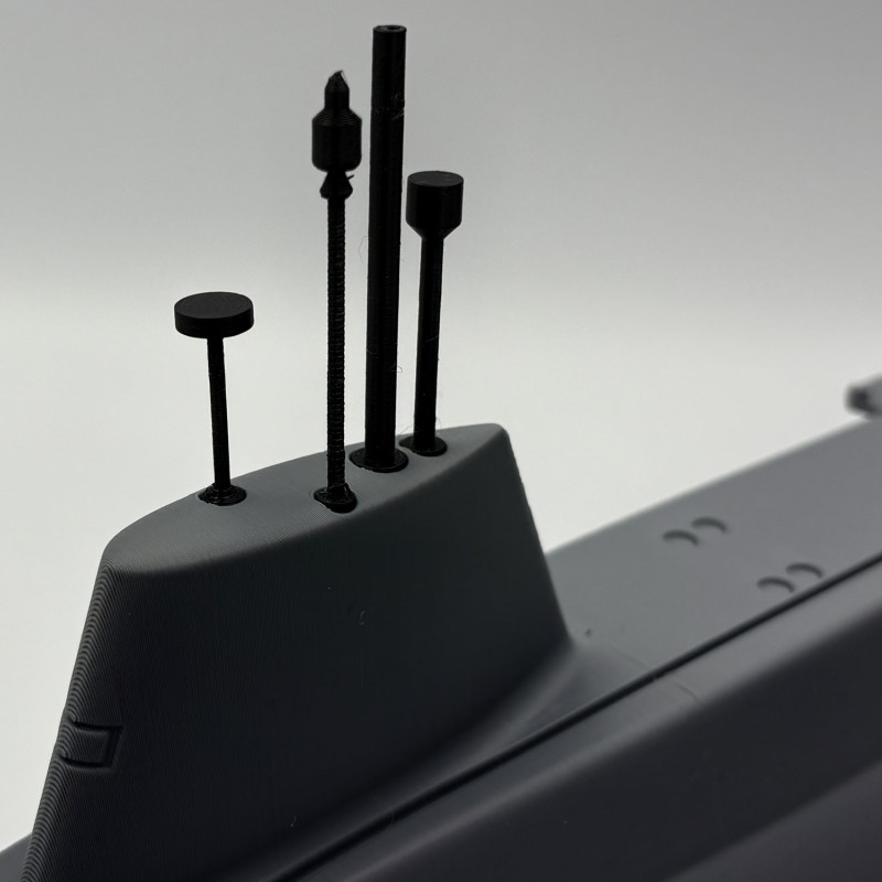 HMS Vanguard S28 Denizaltı 3D Baskı Modeli - 94cm Detaylı Maket