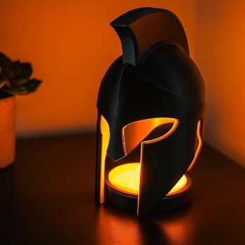 Yunan Mitolojisi Karanlık Miğferi - 3D Baskı Dekoratif Lamba