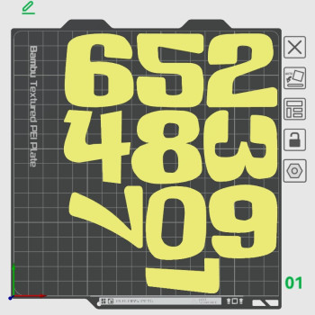 0-9 Eğitici 3D Baskı Rakam Seti - Dekoratif ve Öğretici 0-9 Eğitici 3D Baskı Rakam Seti - Dekoratif ve Öğretici