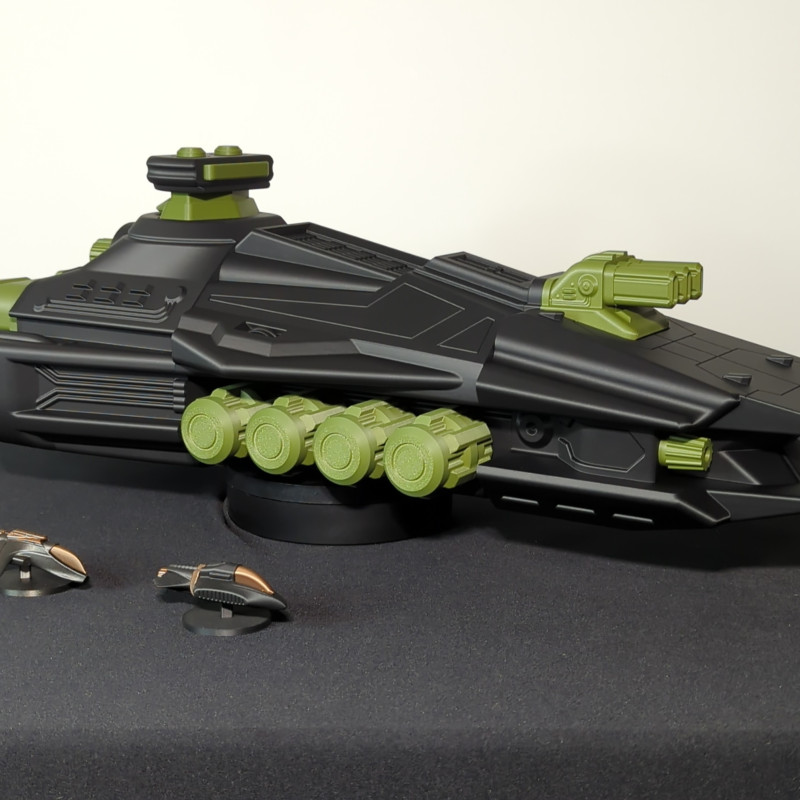 Void Behemoth Savaş Gemisi - 3D Baskı Maket (60cm)