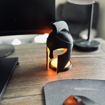 Yunan Mitolojisi Karanlık Miğferi - 3D Baskı Dekoratif Lamba