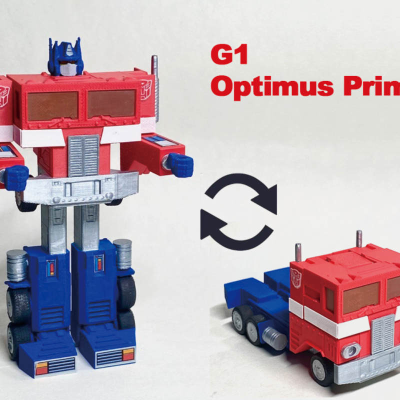 G1 Optimus Prime Dönüşen 3D Baskı Maket - Transformers Koleksiyon