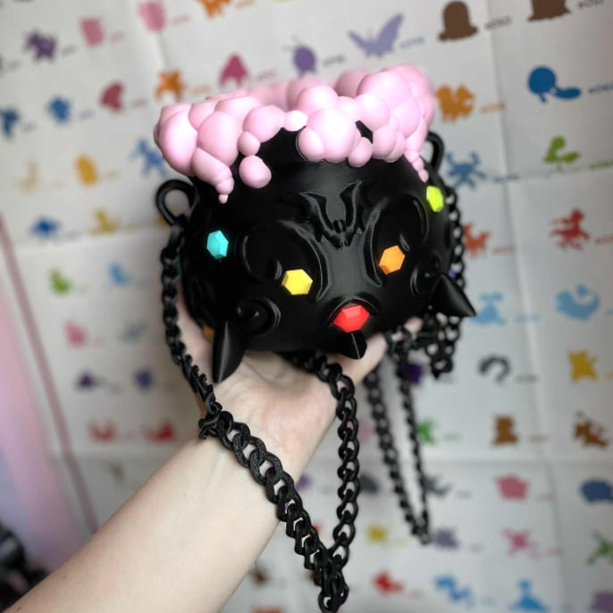 Cadı Kazanı 3D Baskılı Halloween Çantası - Sihirli Tasarım