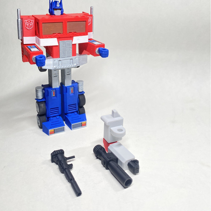 G1 Optimus Prime Dönüşen 3D Baskı Maket - Transformers Koleksiyon
