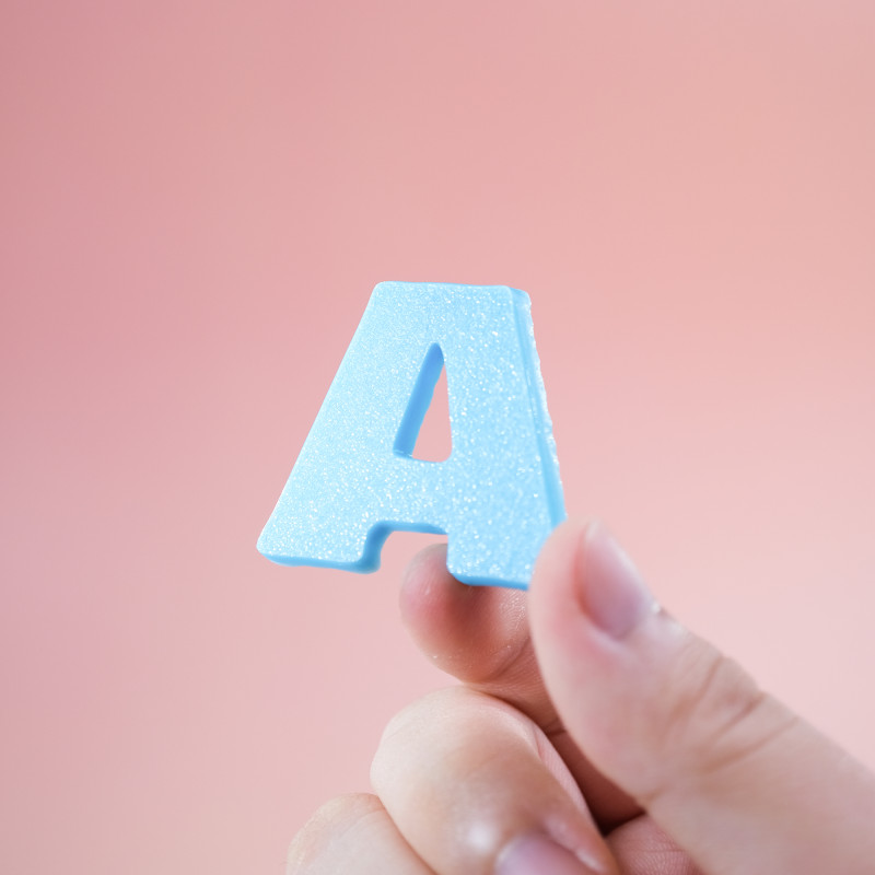 Kumaş Dokulu Alfabe Anahtarlık Seti - 26 Harf 3D Baskı