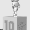 Maradona LED Aydınlatmalı 3D Baskı Heykel - Özel Tabanlı