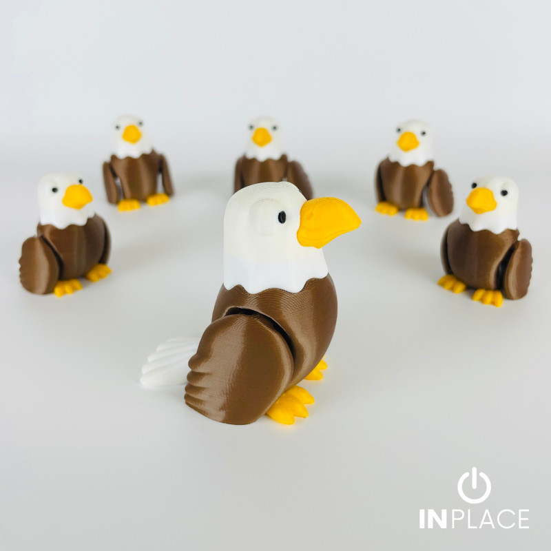 Sevimli Kartal Hareketli 3D Baskı Modeli - Dekor ve Hobi