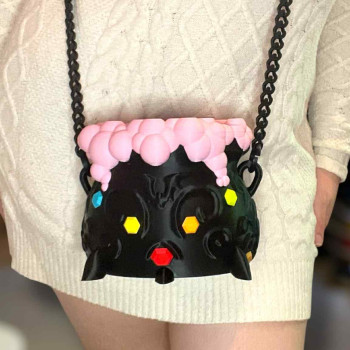 Cadı Kazanı 3D Baskılı Halloween Çantası - Sihirli Tasarım