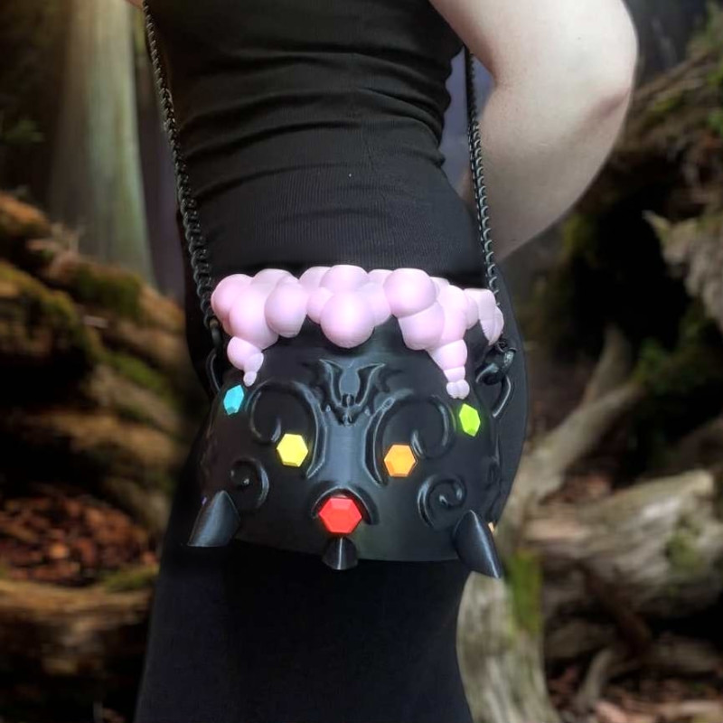 Cadı Kazanı 3D Baskılı Halloween Çantası - Sihirli Tasarım