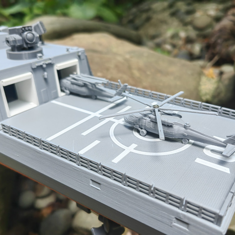 Type 055 Destroyer S-Class 3D Baskı Savaş Gemisi Maketi - 1 Metre