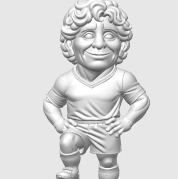 Maradona LED Aydınlatmalı 3D Baskı Heykel - Özel Tabanlı