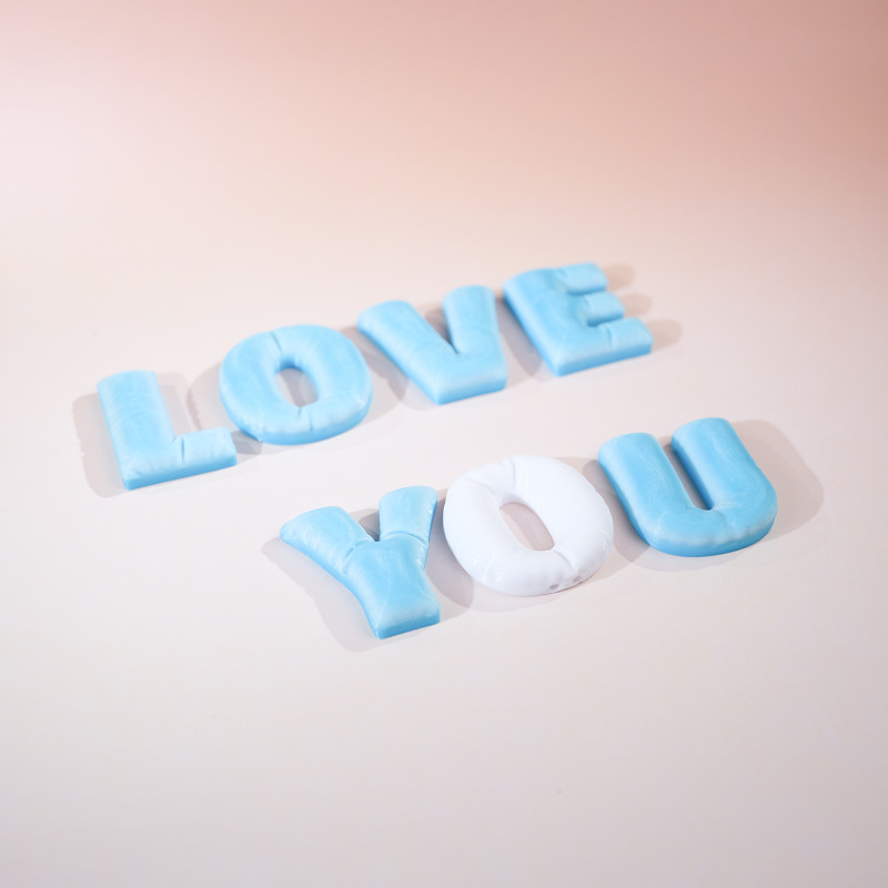 Kumaş Dokulu Alfabe Anahtarlık Seti - 26 Harf 3D Baskı