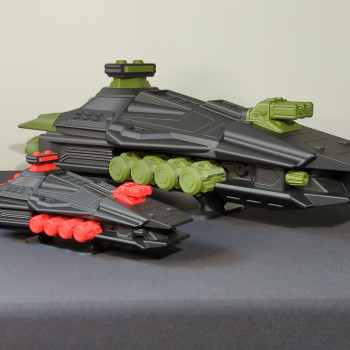 Void Behemoth Savaş Gemisi - 3D Baskı Maket (60cm)